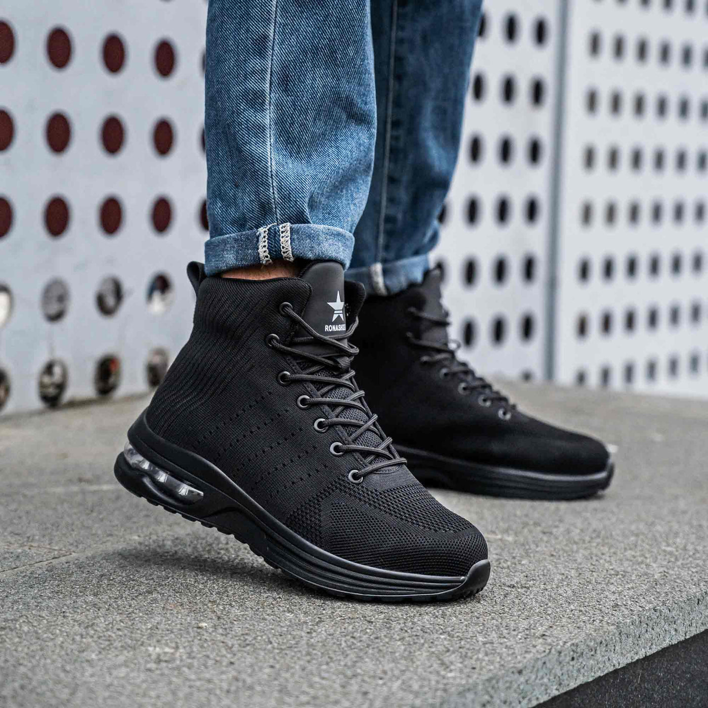 Safety Boots Steel Toe Cap Boots Comfortable and Light Work Boots ...