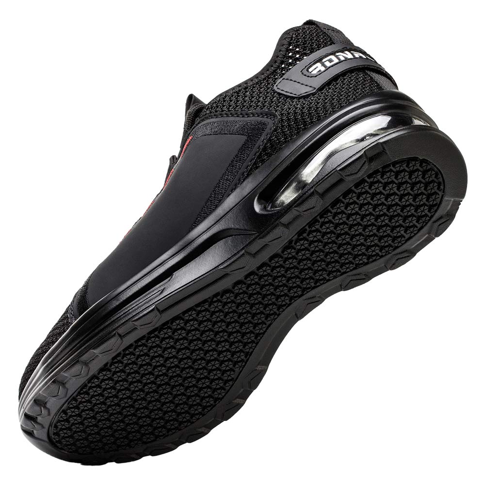 Safety Shoes Steel Toe Cap Shoes Work Shoes Comfortable and Light Safety Trainers Slip and Oil Resistant For Men Women and Ladies Luna Black Rona Shoes