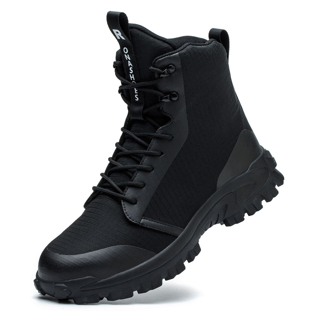 Safety Boots Steel Toe Cap Boots Work Boots Comfortable Lightweight and Stylish Men s Women s and Ladies Waterproof Black Rona Shoes