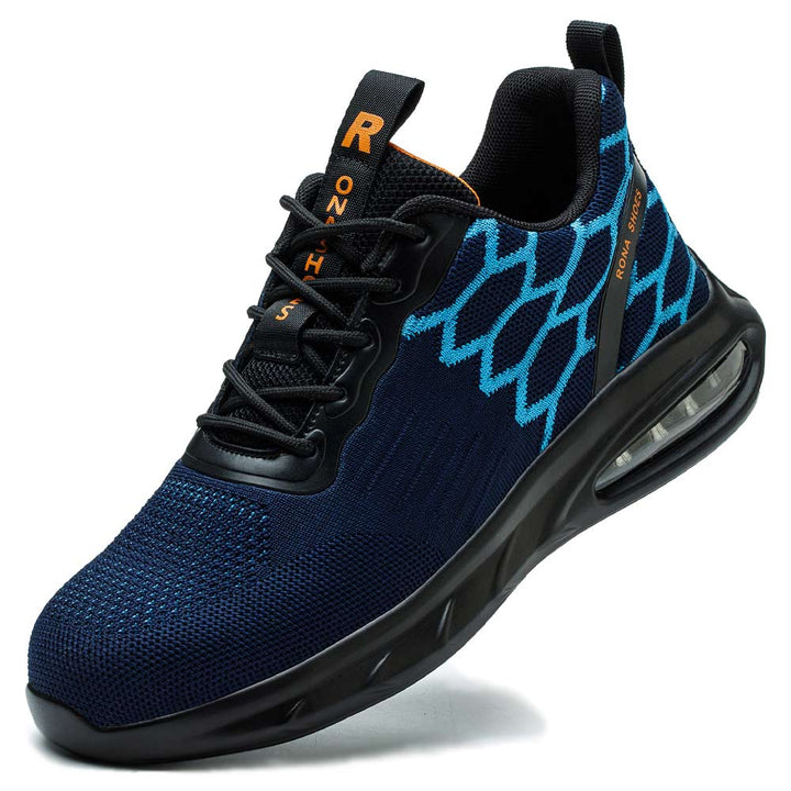 Safety Shoes Work Shoes Safety Trainers Light Comfort Mens Orion Blue Rona Shoes