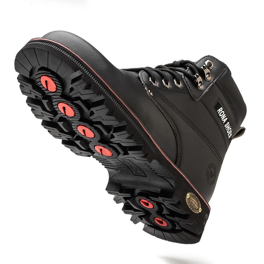 Timberland black steel toe cap boots discount