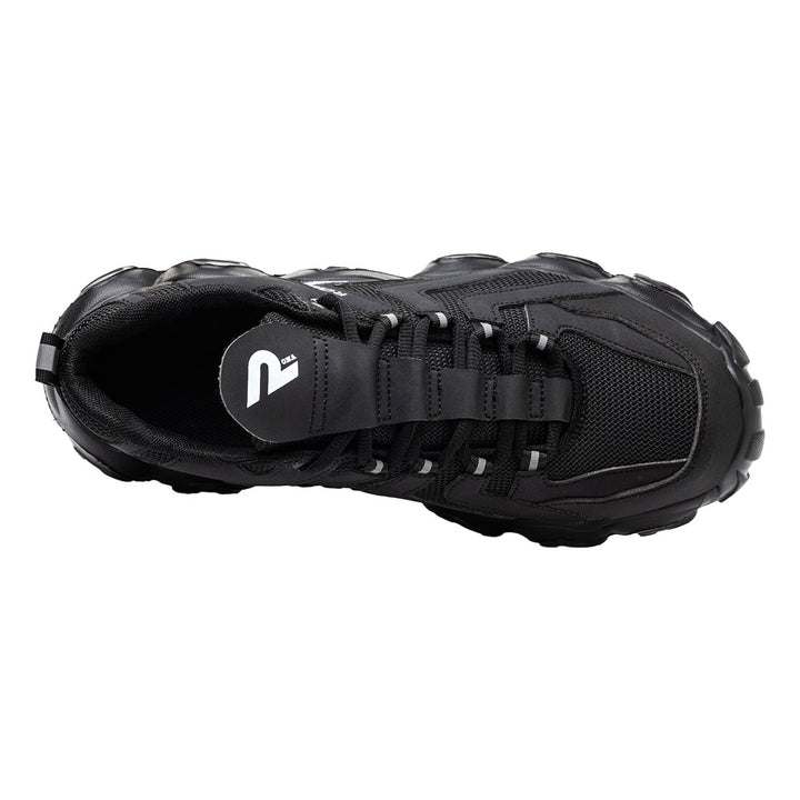 Safety Shoes Steel Toe Cap Shoes Work Shoes Comfortable and Light Safety Trainers Slip and Oil Resistant For Men Women and Ladies Uranus Black Rona Shoes