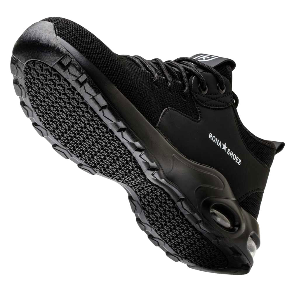 Womens all black comfortable work shoes 2025